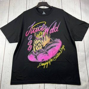 Juice Wild Praying for Better Days 2XL 999 Club Graphic T-Shirt Black‎ New Men